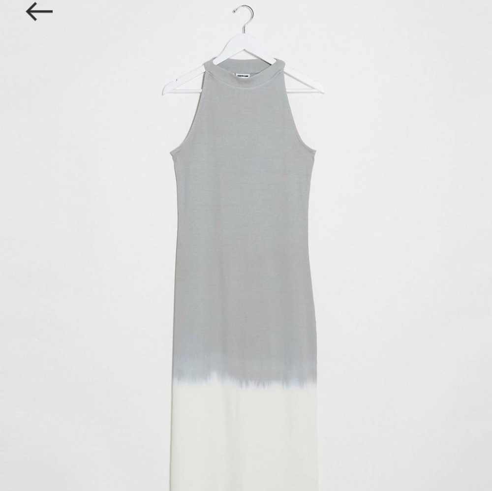 Noisy May ribbed high neck maxi dress